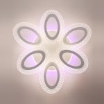 8018/60CL LEDIO LN25 белый/прозрачный металл/акрилл Потолочный светильник c подсв. осн. LED 60W 220V 3000-6000K CLARE