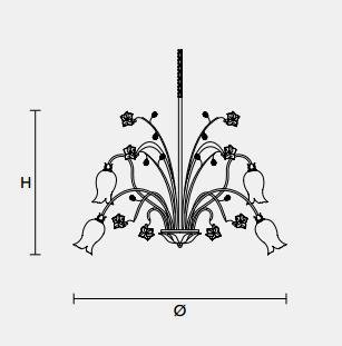 Подвесной светильник Masiero CLASSICA 8020 3+3 Подвесной светильник Masiero CLASSICA 8020 3+3