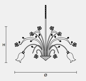 Подвесной светильник Masiero CLASSICA 8020 8 Подвесной светильник Masiero CLASSICA 8020 8