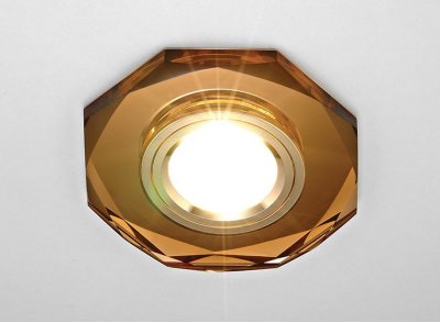 Светильник точечный Ambrella 8020 BR коричневый MR16 D110 mm CRYSTAL SPOT