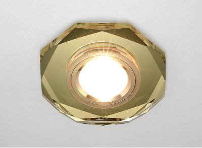 Светильник точечный Ambrella 8020 GOLD золото MR16 D110 mm CRYSTAL SPOT Светильник точечный Ambrella 8020 GOLD золото MR16 D110 mm CRYSTAL SPOT