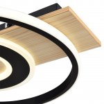 8022/80CL LEDIO LN24 черный/дерево, металл/МДФ Потолочный светильник с пультом ДУ 3000-6500К LED 80W 220V  PINE