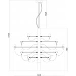 Подвесная люстра Divinare 8030/17 LM-30 MOLTO