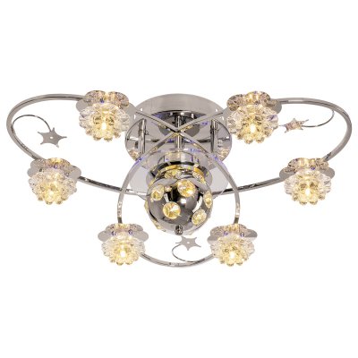 Светильник ЭкономСвет 8032/6+2CR RC BLRPLED