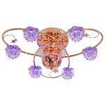 Люстра галогенная Экономсвет 8032/6+2FGD RC BLRPLED