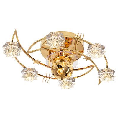 Люстра галогенная Экономсвет 8033/6+2FGD RC MIXLED