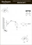 Светильник бра Divinare 8035/03 AP-1 REATTIVA
