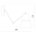 Светильник бра Divinare 8035/19 AP-1 REATTIVA