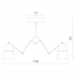 Люстра лофт Divinare 8035/19 LM-6 REATTIVA