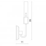 Светильник настенный Divinare 8052/04 AP-1 NATURELLE