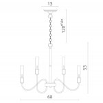 Светильник подвесной Divinare 8052/04 LM-10 NATURELLE