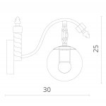 Светильник настенный Divinare 8055/01 AP-1 GINA