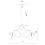 Люстра паук Divinare 8055/01 LM-5 GINA