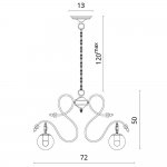 Люстра паук Divinare 8055/01 LM-5 GINA