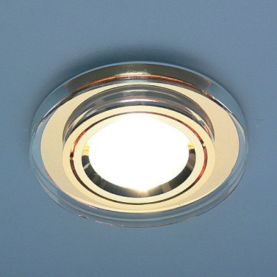 Светильник Elektrostandard 8060 BR Circle-GD прозр. круг/золото