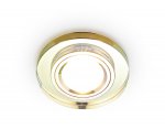 Светильник точечный Ambrella 8060 GOLD золото MR16 D90 mm CRYSTAL SPOT
