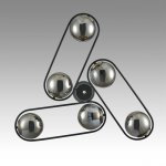 8060/6C COMFI LN24 черный/дымчатый металл/стекло Люстра потолочная E27 6*60W 220V CAMILIE