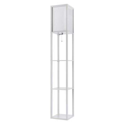 Торшер деревянный с полочками Lumion 8089/1F PRACTIC белый