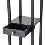 Торшер деревянный с полочками Lumion 8092/1F PRACTIC черный