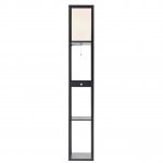 Торшер деревянный с полочками Lumion 8092/1F PRACTIC черный