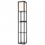 Торшер деревянный с полочками Lumion 8093/1F PRACTIC черный