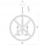 Люстра лофт Divinare 8103/01 SP-5 MARINA