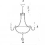 Светильник подвесной Divinare 8111/01 LM-6 DIANA