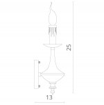 Светильник настенный Divinare 8121/01 AP-1 DORA