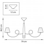 Люстра потолочная Lightstar 814077 Vortico