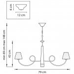 Люстра подвесная Lightstar 814273 Vortico