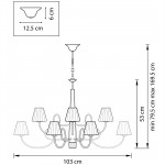 Люстра подвесная Lightstar 814334 Vortico