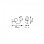 Светильник бра Lightstar 814617 Vortico