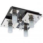 Люстра космос Экономсвет 8152/4+1BK CR RC WTLED