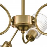 8154/6C COMFI LN25 медный/прозрачный, металл/стекло Потолочный светильник Е14 6*40W 220V IMANA