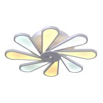 Светильник потолочный РОМАШКА диммируемый белый d56 h12 Led 60W 3000К-6000K с пультом ДУ Kink light 8178