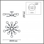 Потолочный светильник Lumion 8196/10C RONDO