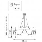 Люстра подвесная Lightstar 821060 Corno