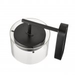 8232/1WY COMFI LN25 193 черный/прозрачный, металл/стекло Бра LED GX70 1*10W 220V NATALINA