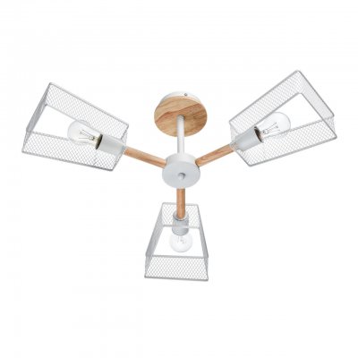 8246/3C COUNTY LN25 белый, металл/дерево Люстра потолочная Е27 3*60W 220V IRMA