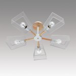 8246/5C COUNTY LN25 белый, металл/дерево Люстра потолочная Е27 5*60W 220V IRMA