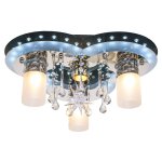 Светильник ЭкономСвет 8255/3+1BK+CR RC WT LED