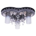 Светильник ЭкономСвет 8255/3+1BK+CR RC WT LED