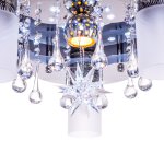 Светильник ЭкономСвет 8255/5+1BK+CR RC WT LED