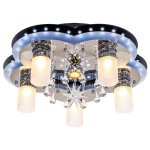 Светильник ЭкономСвет 8255/5+1BK+CR RC WT LED