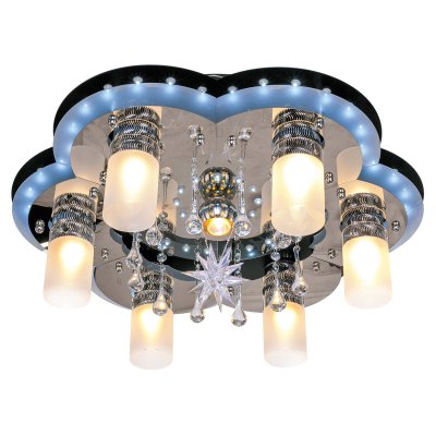 Светильник ЭкономСвет 8255/6+1BK+CR RC WT LED