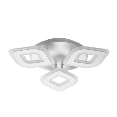 8255/62CL LEDIO LN 000 белый, металл/акрил Светильник потолочный с ПДУ LED 62W+подсветка 220V VIKKI