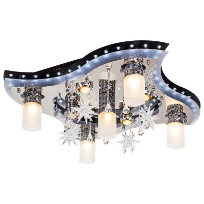 Светильник ЭкономСвет 8256/5+4BK+CR RC WT LED Светильник ЭкономСвет 8256/5+4BK+CR RC WT LED