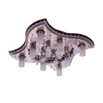 Светильник ЭкономСвет 8256/8+4BK+CR RC WT LED