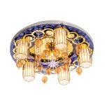 Светильник ЭкономСвет 8263/5+1WT+GD WT LED