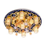 Светильник ЭкономСвет 8263/7+3WT+GD RC WT LED